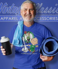 Boston Celtics Snoopy Charlie Brown Dancing V Neck TShirt