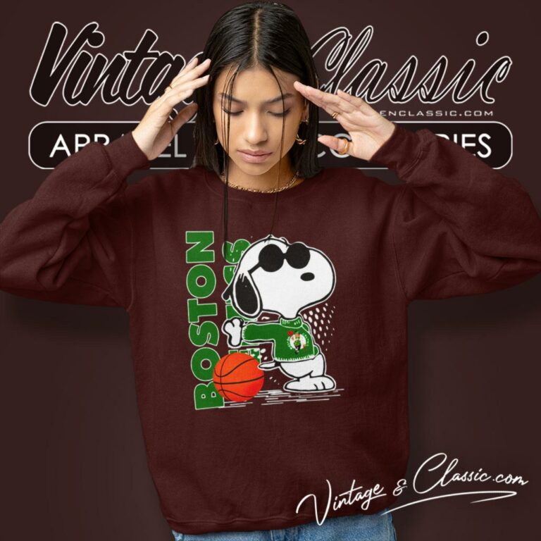 Boston Celtics Snoopy Joe Cool Sweatshirt Boston Celtics Snoopy Joe Cool Sweatshirt