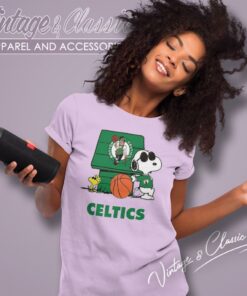 Boston Celtics Snoopy Women T Shirt