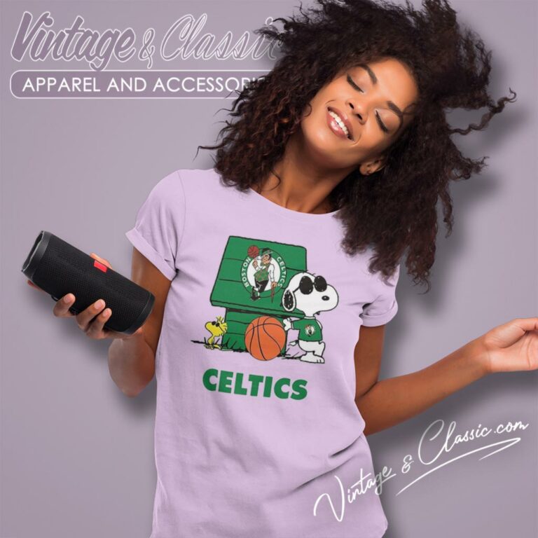 Boston Celtics Snoopy Women T Shirt Boston Celtics Snoopy Women T Shirt