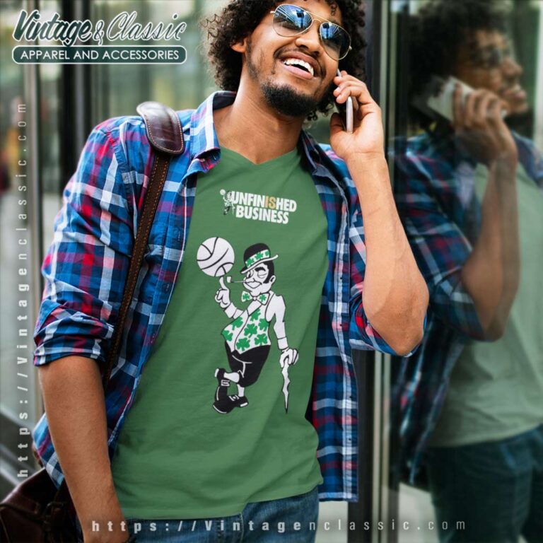 Boston Celtics Unfinished Business 2023 V Neck TShirt Boston Celtics Unfinished Business 2023 V Neck TShirt