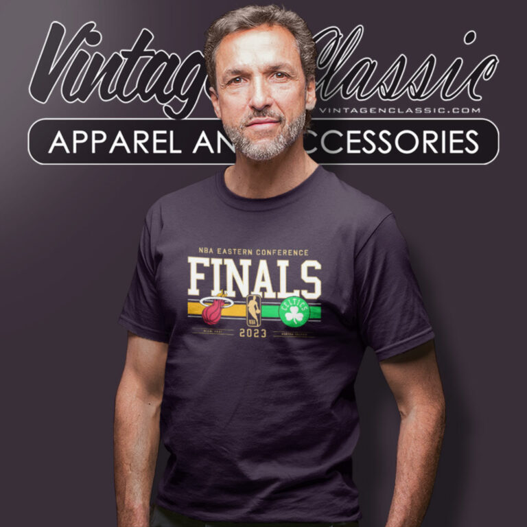 Boston Celtics Vs Miami Heat 2023 Nba Eastern Conference Finals Matchup T Shirt Boston Celtics Vs Miami Heat 2023 Nba Eastern Conference Finals Matchup T Shirt