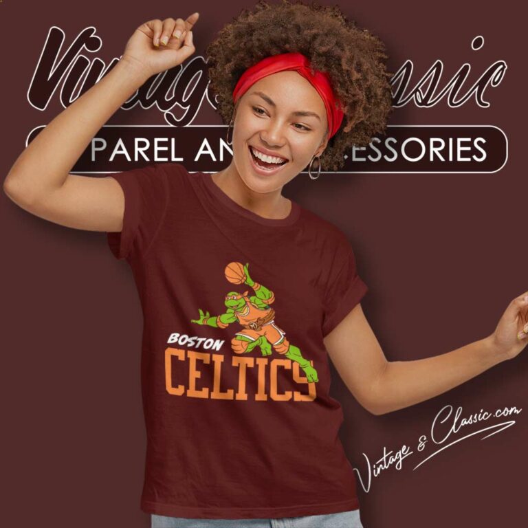 Boston Celtics X Teenage Mutant Ninja Turtles Women TShirt Boston Celtics X Teenage Mutant Ninja Turtles Women TShirt