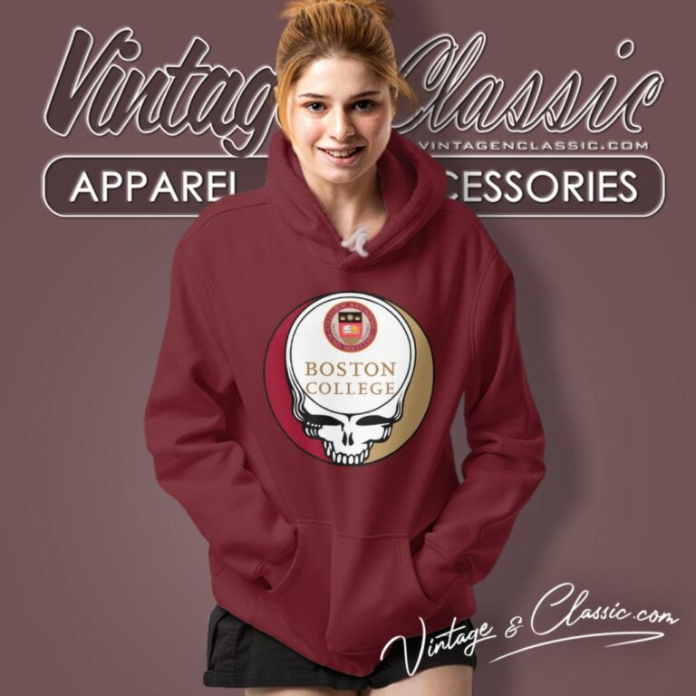 Boston College Grateful Dead Steal Your Face Hoodie Boston College Grateful Dead Steal Your Face Hoodie