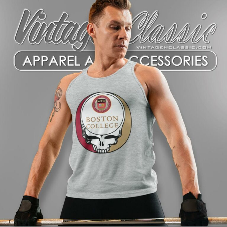 Boston College Grateful Dead Steal Your Face Tank Top Racerback Boston College Grateful Dead Steal Your Face Tank Top Racerback