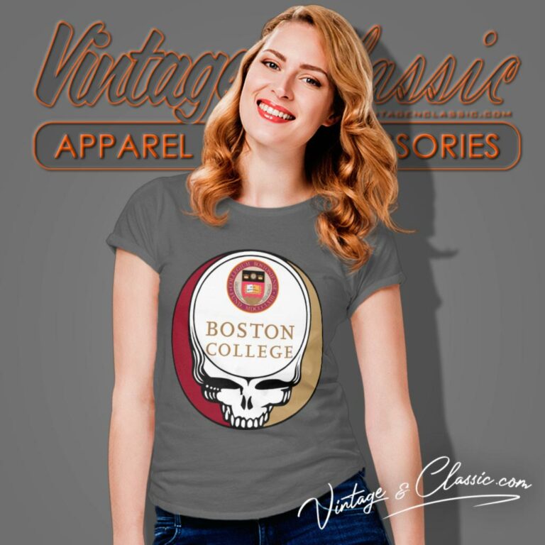 Boston College Grateful Dead Steal Your Face Women T Shirt Boston College Grateful Dead Steal Your Face Women T Shirt