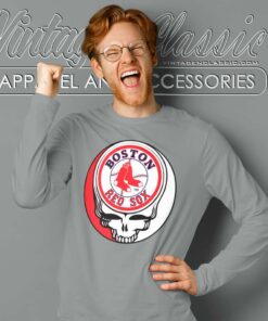 Boston Red Sox Grateful Dead Long Sleeve Tee