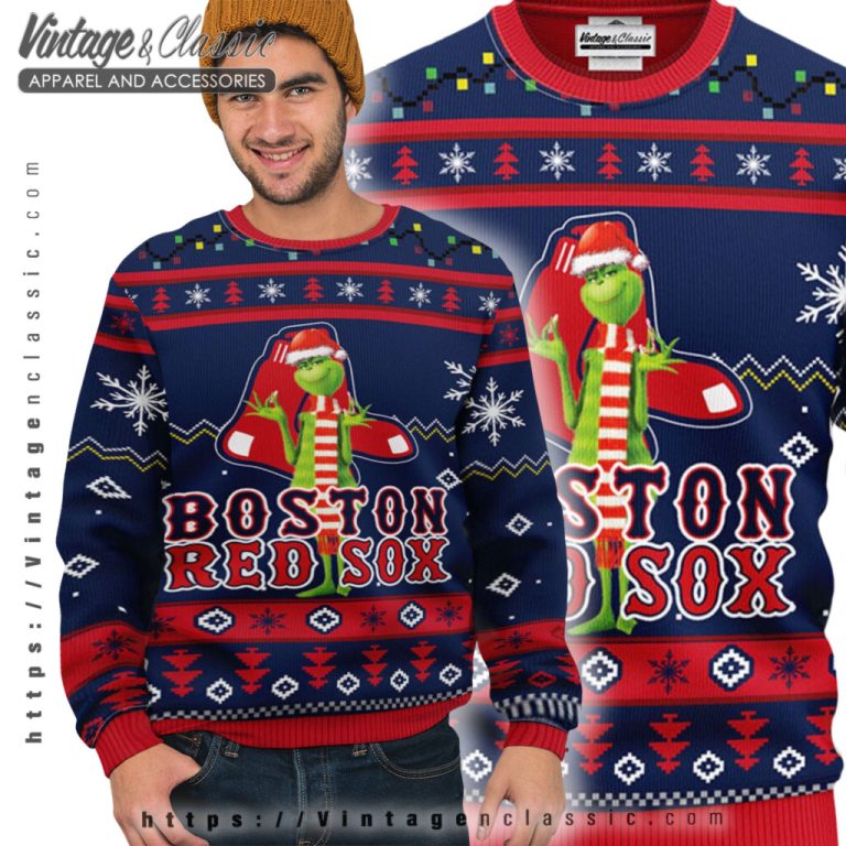 Boston Red Sox Grinch Ugly Christmas Sweater Ugly Sweater Boston Red Sox Grinch Ugly Christmas Sweater Ugly Sweater