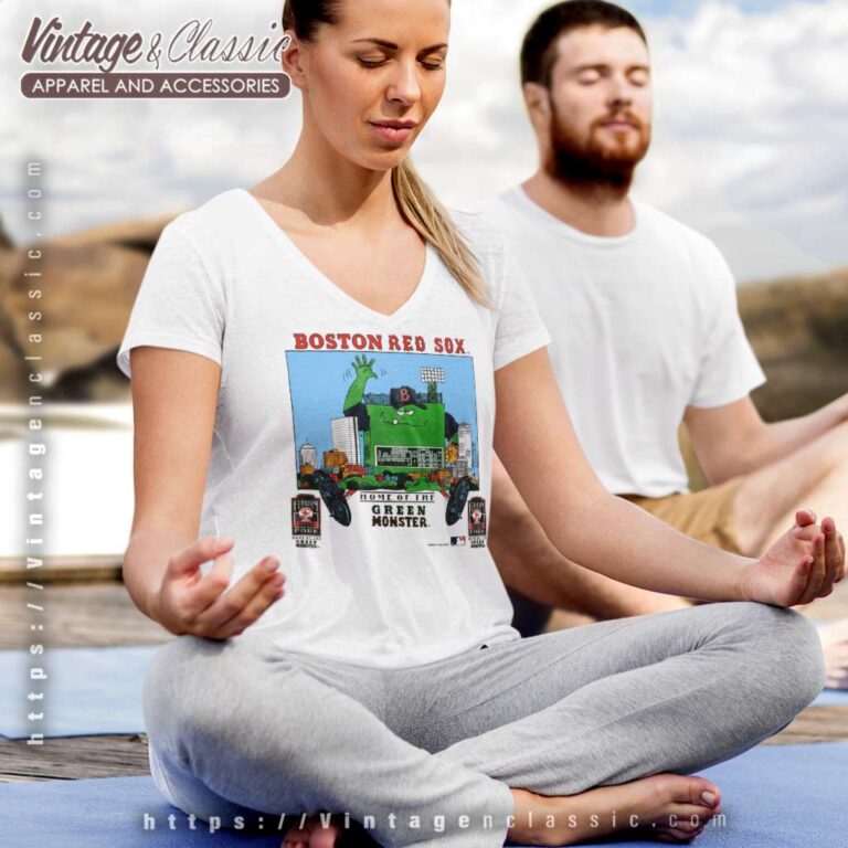 Boston Red Sox Home Of The Green Monster V Neck TShirt Boston Red Sox Home Of The Green Monster V Neck TShirt