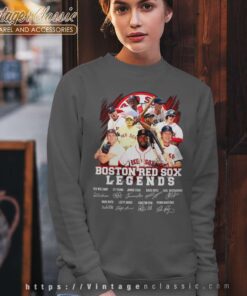Boston Red Sox Legends Members Signature Sweatshirt 1