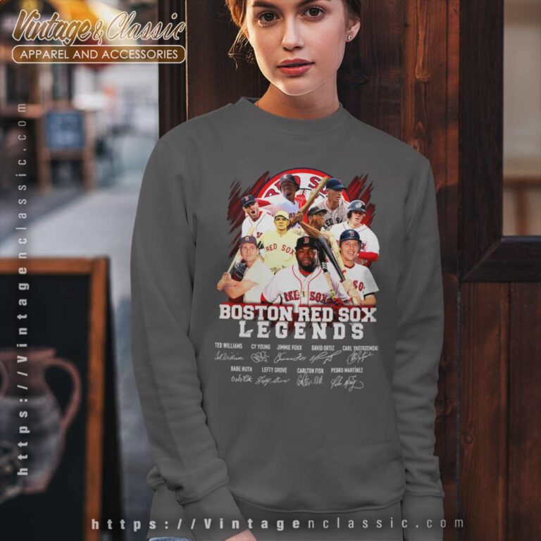Boston Red Sox Legends Members Signature Sweatshirt 1 Boston Red Sox Legends Members Signature Sweatshirt 1