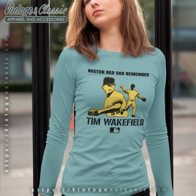 Boston Red Sox Rip Tim Wakefield 1966 2023 Long Sleeve Tee Boston Red Sox Rip Tim Wakefield 1966 2023 Long Sleeve Tee