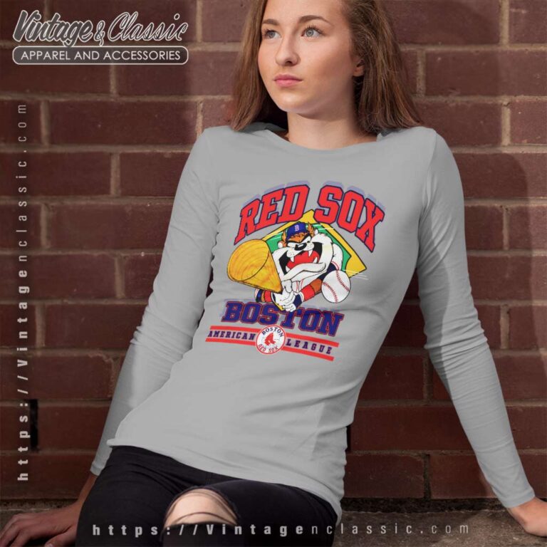 Boston Red Sox Tasmanian Devil Long Sleeve Tee Boston Red Sox Tasmanian Devil Long Sleeve Tee