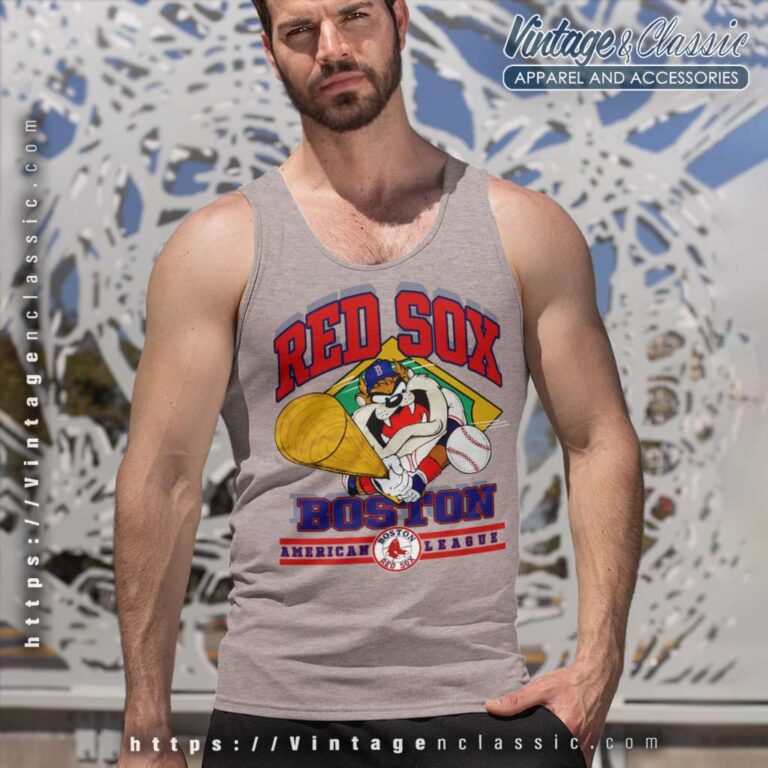 Boston Red Sox Tasmanian Devil Tank Top Racerback Boston Red Sox Tasmanian Devil Tank Top Racerback