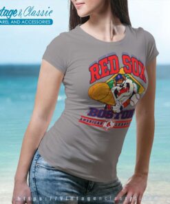 Boston Red Sox Tasmanian Devil Women TShirt