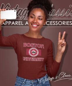 Boston University Big Logo Long Sleeve Tee