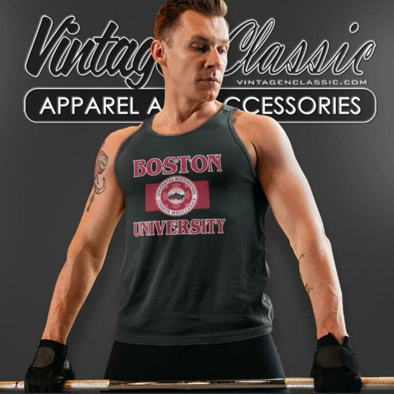 Boston University Big Logo Tank Top Racerback Boston University Big Logo Tank Top Racerback