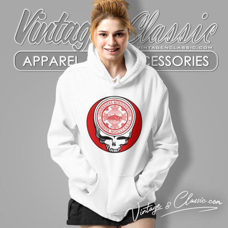 Boston University Grateful Dead Steal Your Face Hoodie Boston University Grateful Dead Steal Your Face Hoodie