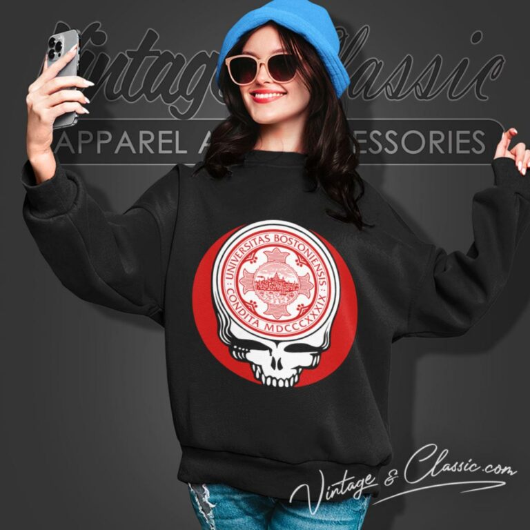 Boston University Grateful Dead Steal Your Face Sweatshirt Boston University Grateful Dead Steal Your Face Sweatshirt