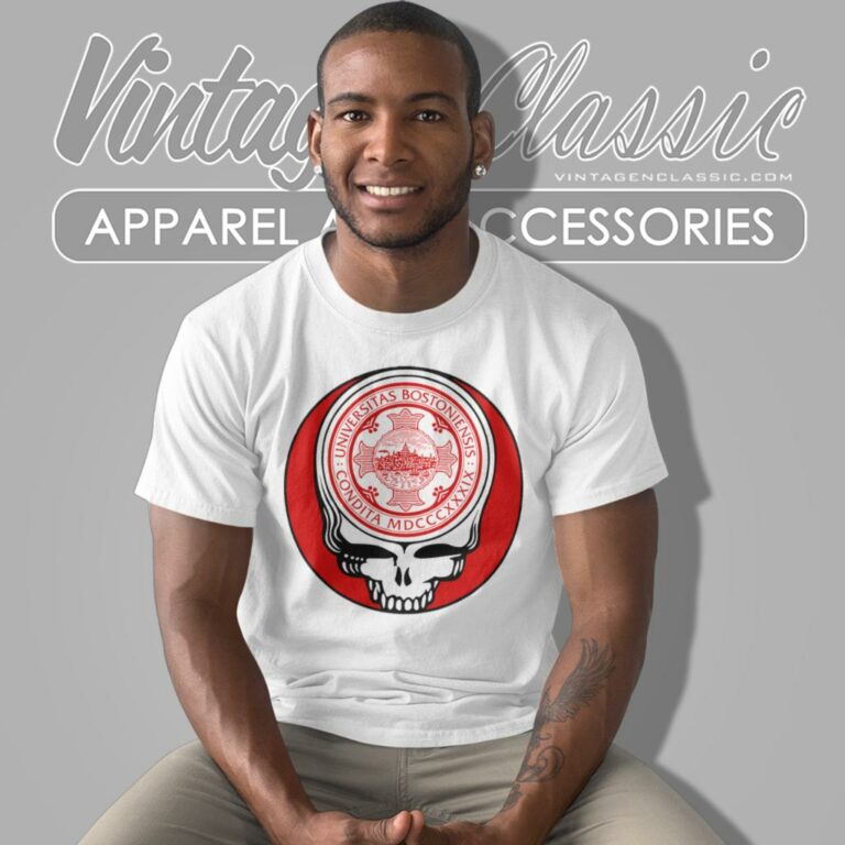 Boston University Grateful Dead Steal Your Face T Shirt Boston University Grateful Dead Steal Your Face T Shirt