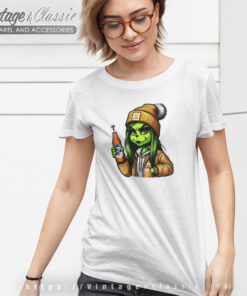 Boujie Grinch Girl Drinking Beer T Shirt