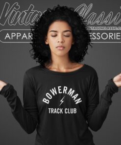 Bowerman Track Club Shirt Simple Design Graphic Tee Long Sleeve Tee