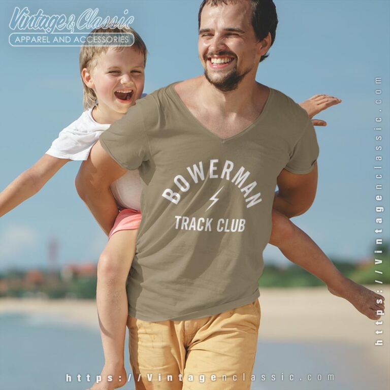 Bowerman Track Club Shirt Simple Design Graphic Tee V Neck TShirt Bowerman Track Club Shirt Simple Design Graphic Tee V Neck TShirt