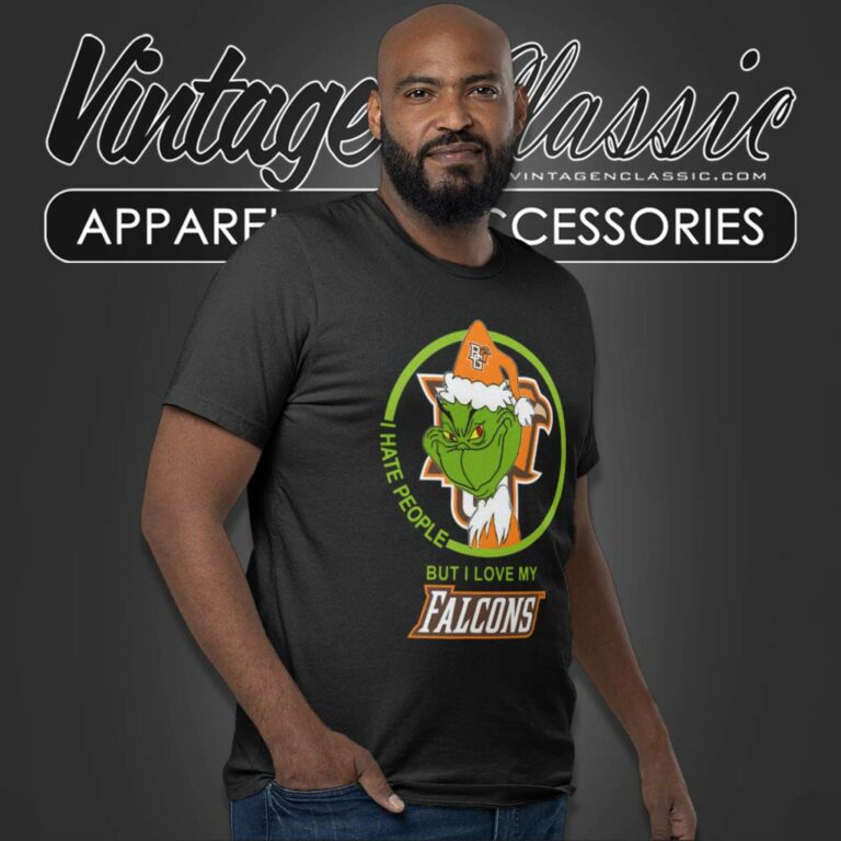 Bowling Green Falcons Ncaa Christmas Grinch Shirt I Hate People But I Love My Falcons T Shirt Bowling Green Falcons Ncaa Christmas Grinch Shirt I Hate People But I Love My Falcons T Shirt