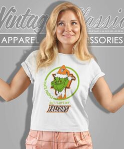 Bowling Green Falcons Ncaa Christmas Grinch Shirt I Hate People But I Love My Falcons Women TShirt