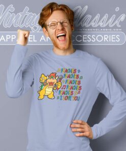 Bowser Love For Princess Peach Long Sleeve Tee