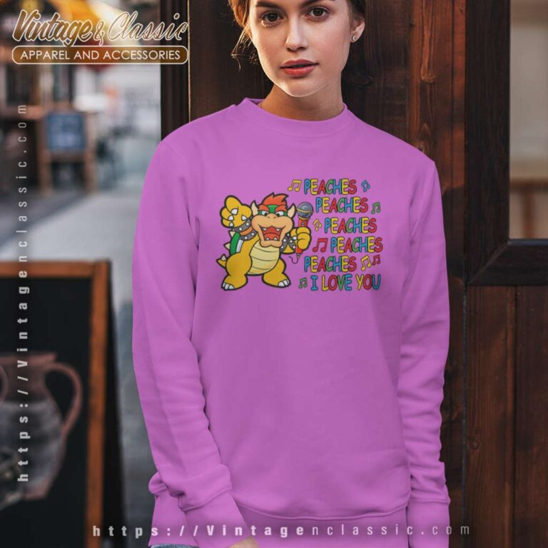 Bowser Love For Princess Peach Sweatshirt Bowser Love For Princess Peach Sweatshirt