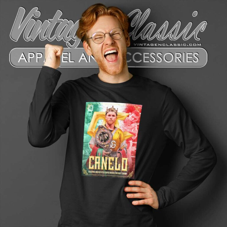 Boxing Canelo Alvarez The King Of The Super Middleweight Division Long Sleeve Tee Boxing Canelo Alvarez The King Of The Super Middleweight Division Long Sleeve Tee