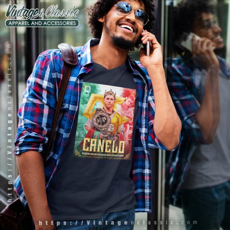 Boxing Canelo Alvarez The King Of The Super Middleweight Division V Neck TShirt Boxing Canelo Alvarez The King Of The Super Middleweight Division V Neck TShirt