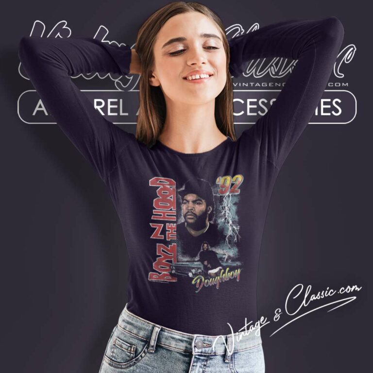 Boyz In The Hood Doughboy Poster Long Sleeve Tee Boyz In The Hood Doughboy Poster Long Sleeve Tee