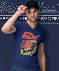 Brain Dead NBA Miami Heat Shirt 5 Brain Dead Nba Miami Heat V Neck TShirt