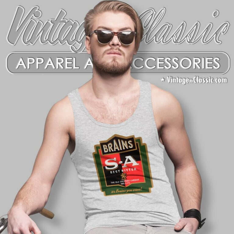 Brains Beer Sa Best Bitter The Old Brewery Cardiff Tank Top Racerback Brains Beer Sa Best Bitter The Old Brewery Cardiff Tank Top Racerback