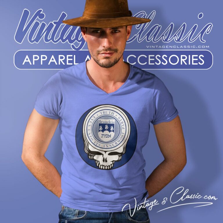 Brandeis University Grateful Dead Steal Your Face V Neck TShirt Brandeis University Grateful Dead Steal Your Face V Neck TShirt