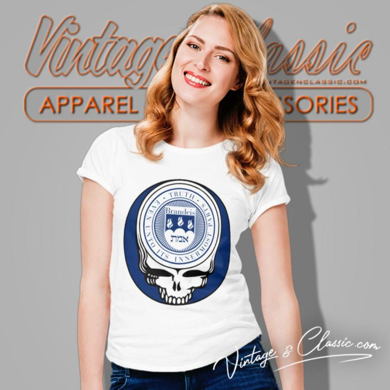 Brandeis University Grateful Dead Steal Your Face Women T Shirt Brandeis University Grateful Dead Steal Your Face Women T Shirt