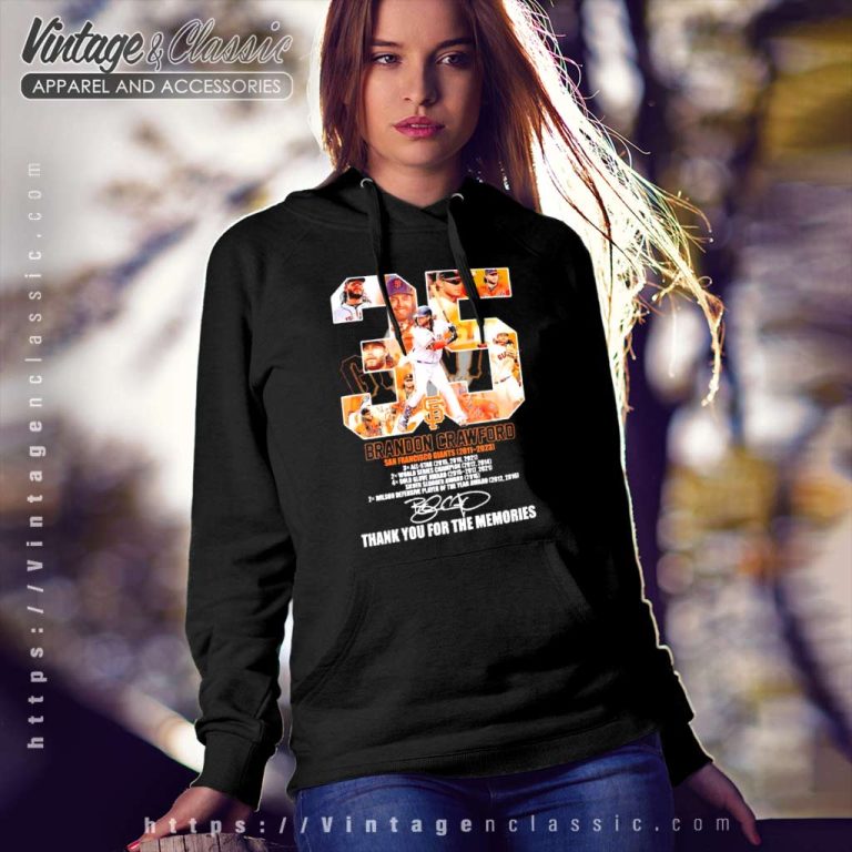 Brandon Crawford San Francisco Giants 35 Years Thank You For The Memories Signature Hoodie Brandon Crawford San Francisco Giants 35 Years Thank You For The Memories Signature Hoodie