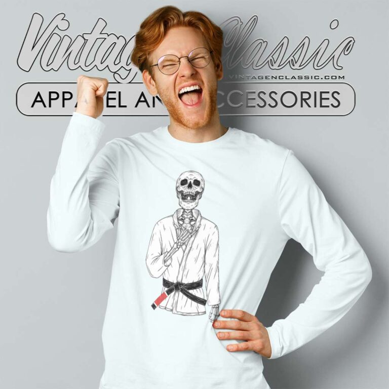 Brazilian Jiu Jitsu Skeleton Long Sleeve Tee Brazilian Jiu Jitsu Skeleton Long Sleeve Tee
