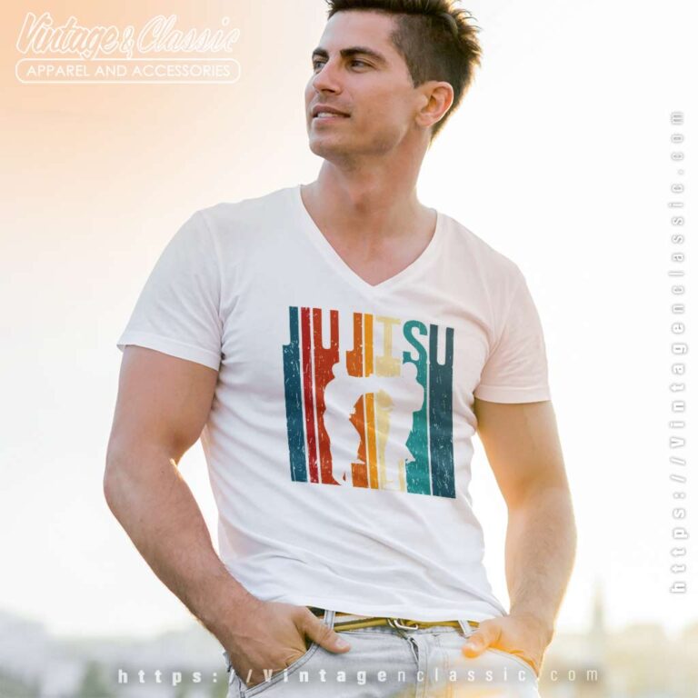 Brazilian Jiu jitsu Vintage V Neck TShirt Brazilian Jiu jitsu Vintage V Neck TShirt