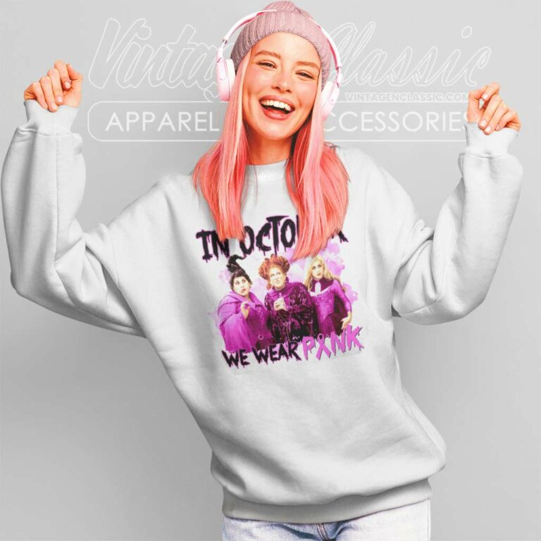 Breast Cancer Awareness Hocus Pocus Sweatshirt Breast Cancer Awareness Hocus Pocus Sweatshirt