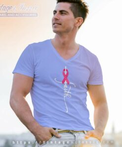 Breast Cancer Faith Breast Cancer Awareness V Neck TShirt