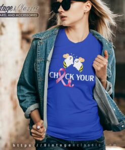Breast Cancer Halloween Boo Bee V Neck TShirt