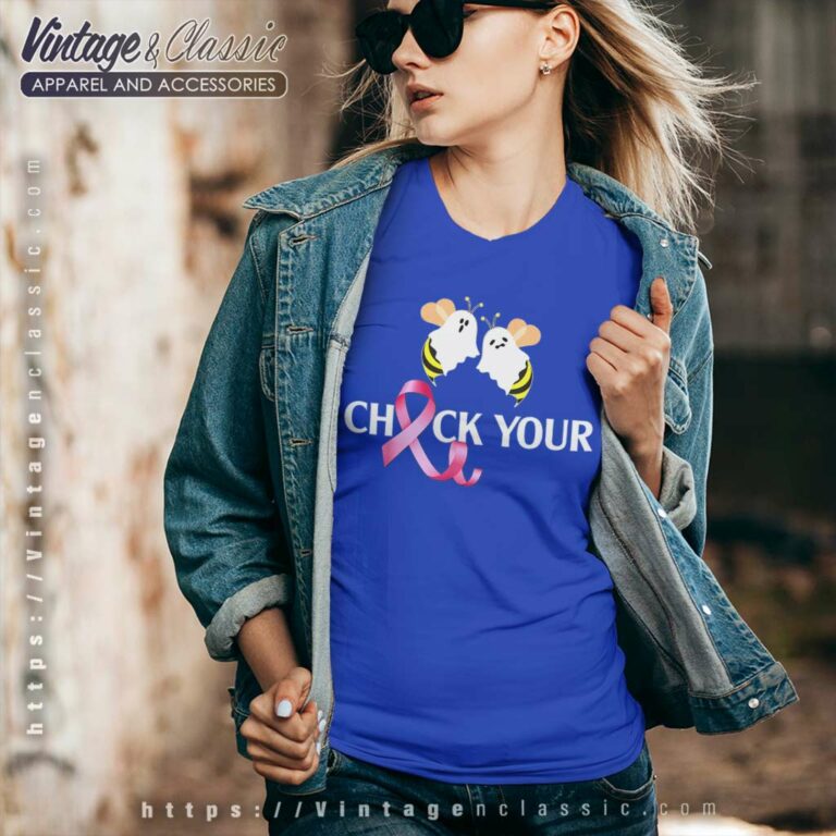 Breast Cancer Halloween Boo Bee V Neck TShirt Breast Cancer Halloween Boo Bee V Neck TShirt