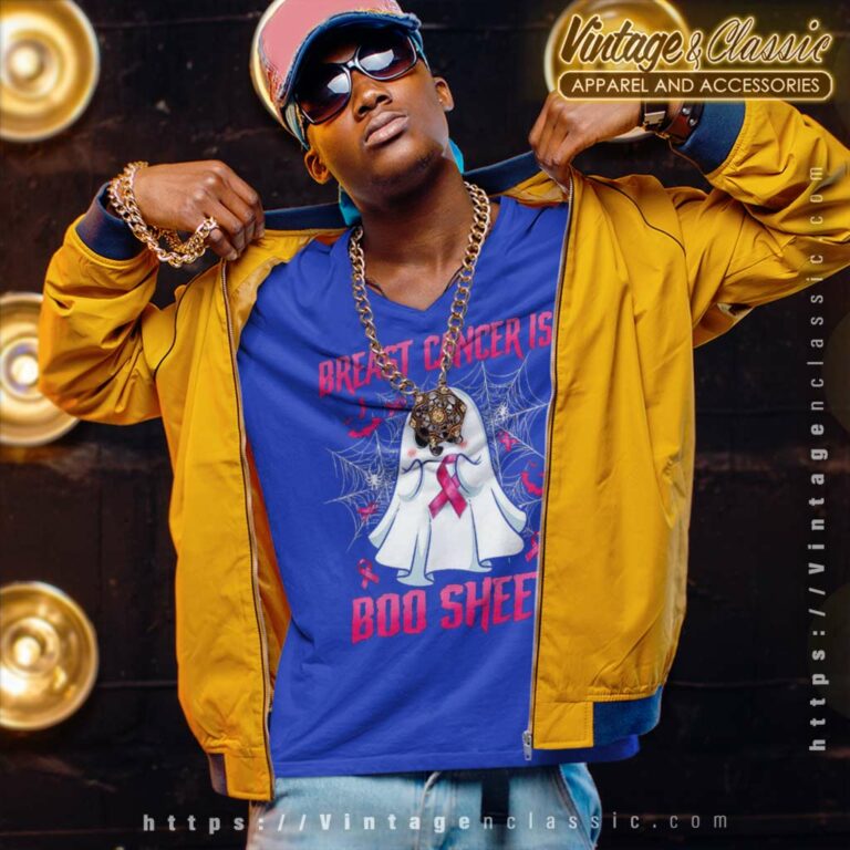 Breast Cancer Is Boo Sheet V Neck TShirt Breast Cancer Is Boo Sheet V Neck TShirt