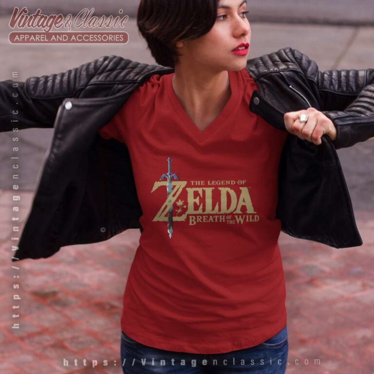 Breath Of The Wild The Legend Of Zelda V Neck TShirt Breath Of The Wild The Legend Of Zelda V Neck TShirt