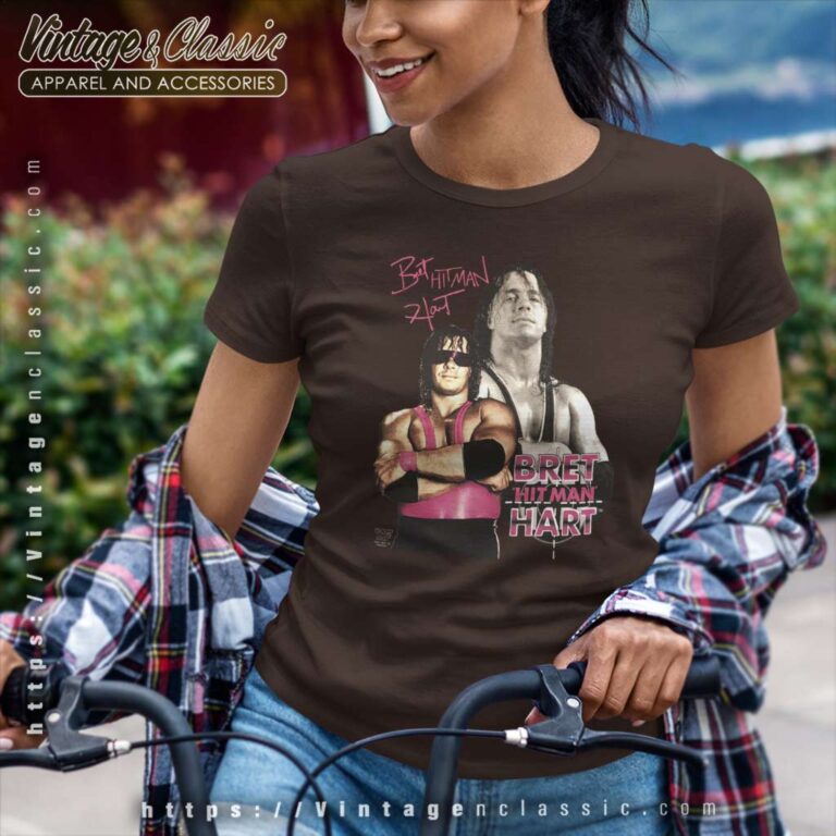 Bret Hart Hitman Popular Wrestling Women TShirt Bret Hart Hitman Popular Wrestling Women TShirt