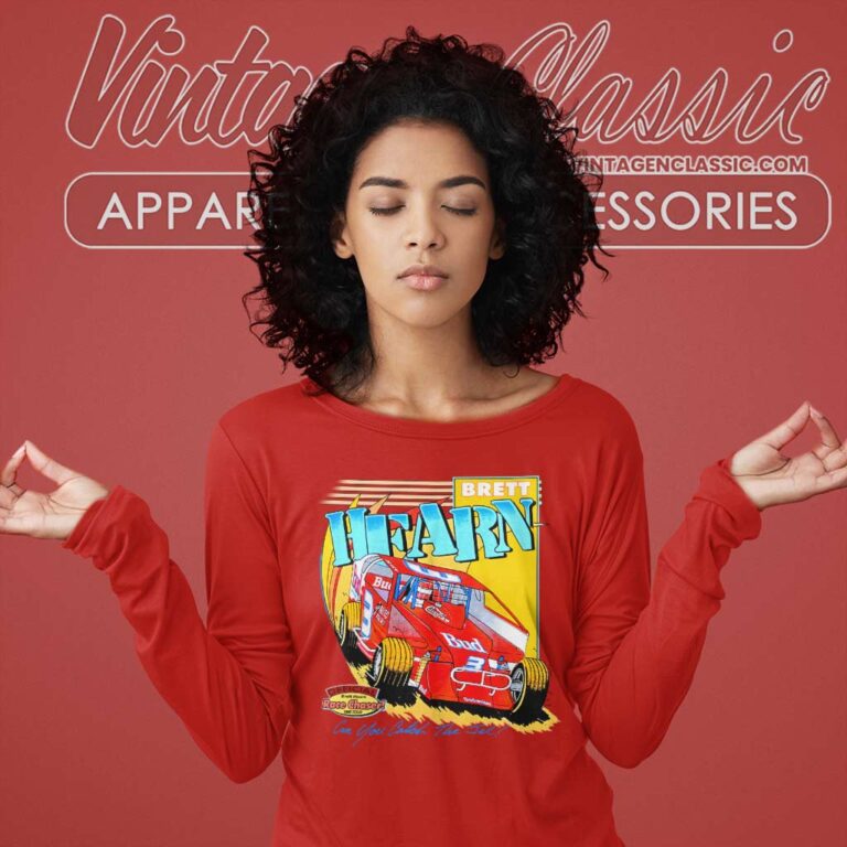 Brett Hearn 3 Budweiser Race Chaser Long Sleeve Tee Brett Hearn 3 Budweiser Race Chaser Long Sleeve Tee