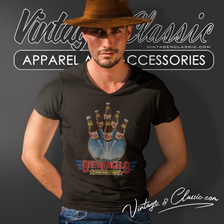 Brewangels Rainier Beer V Neck TShirt Brewangels Rainier Beer V Neck TShirt